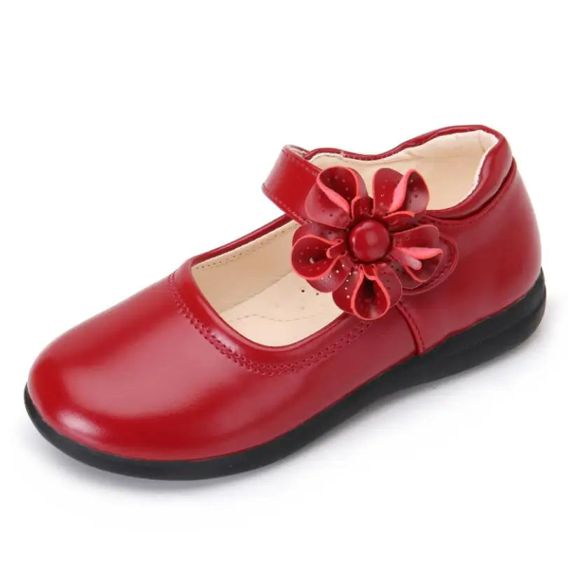 Girls Leather Shoes for Children.