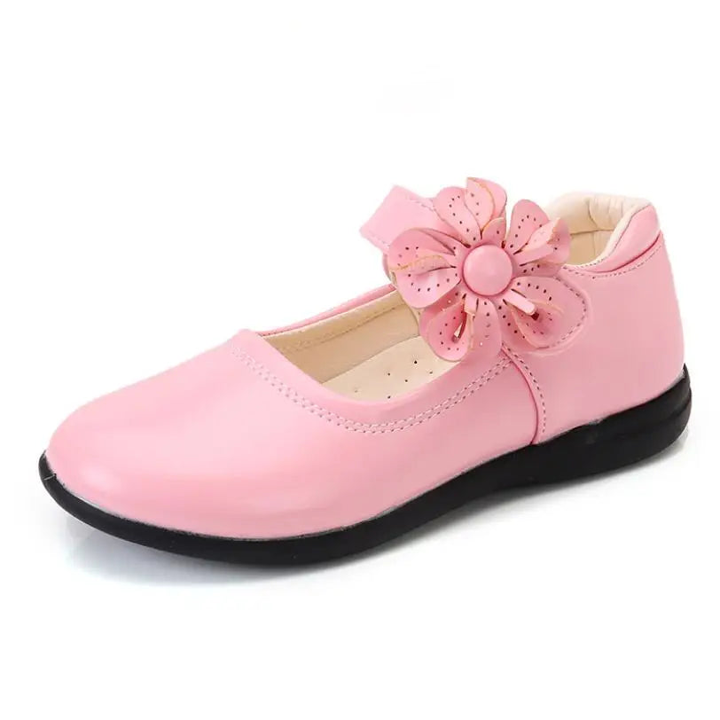 Girls Leather Shoes for Children.