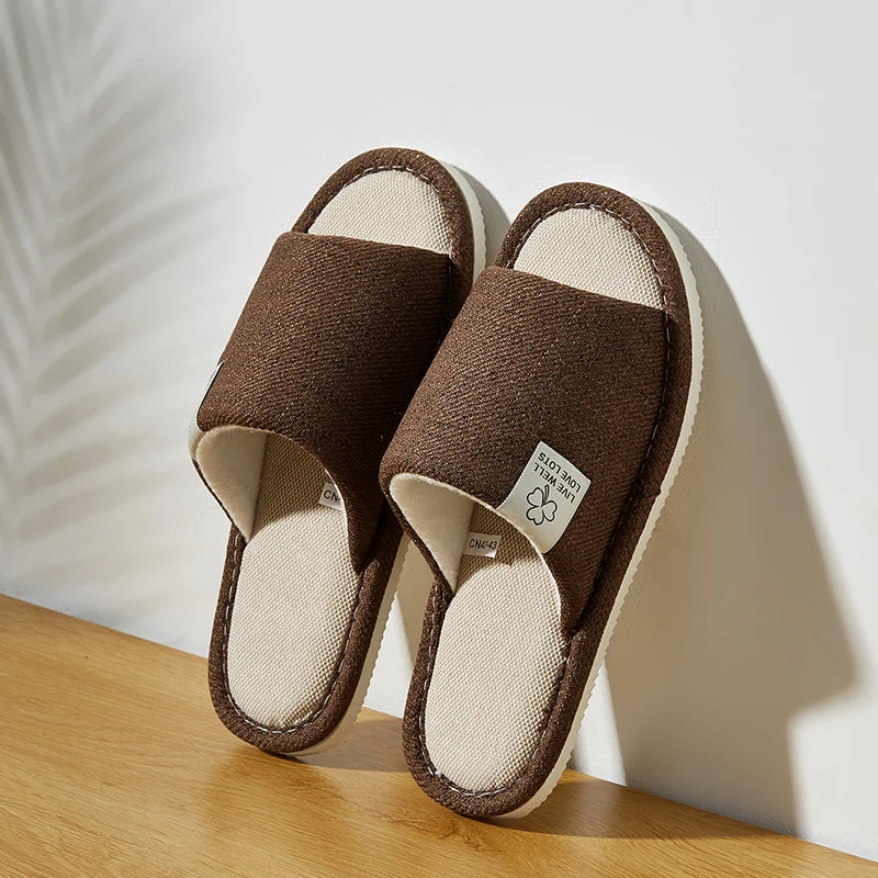 Linen Slippers For Men & Women's .