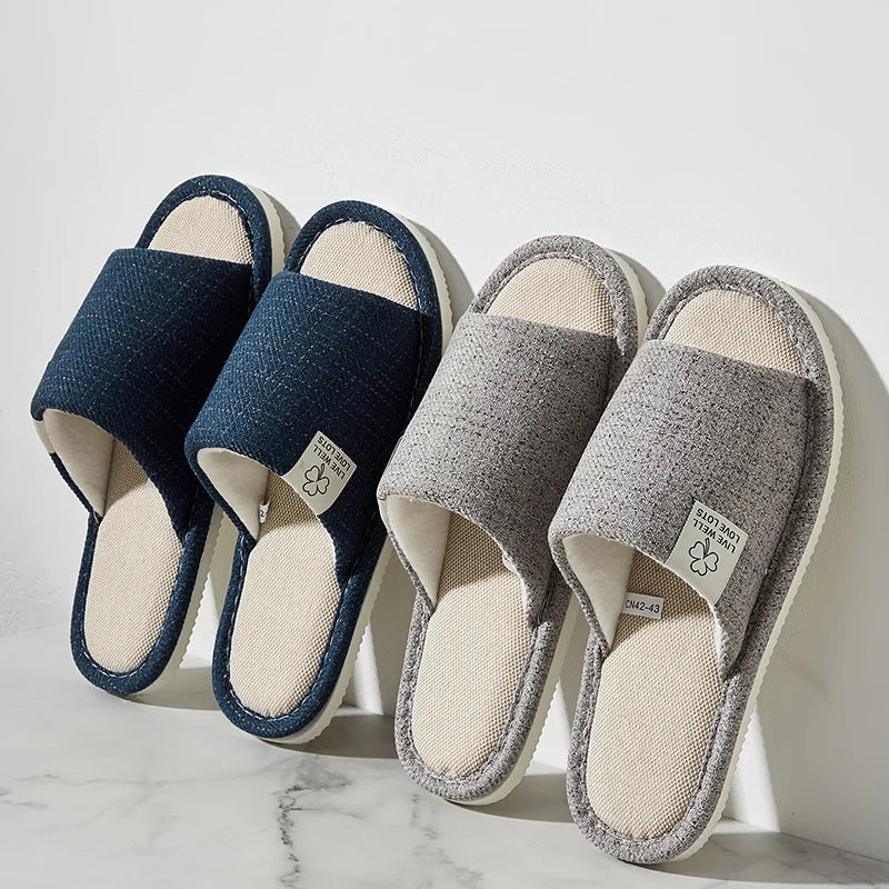 Linen Slippers For Men & Women's .