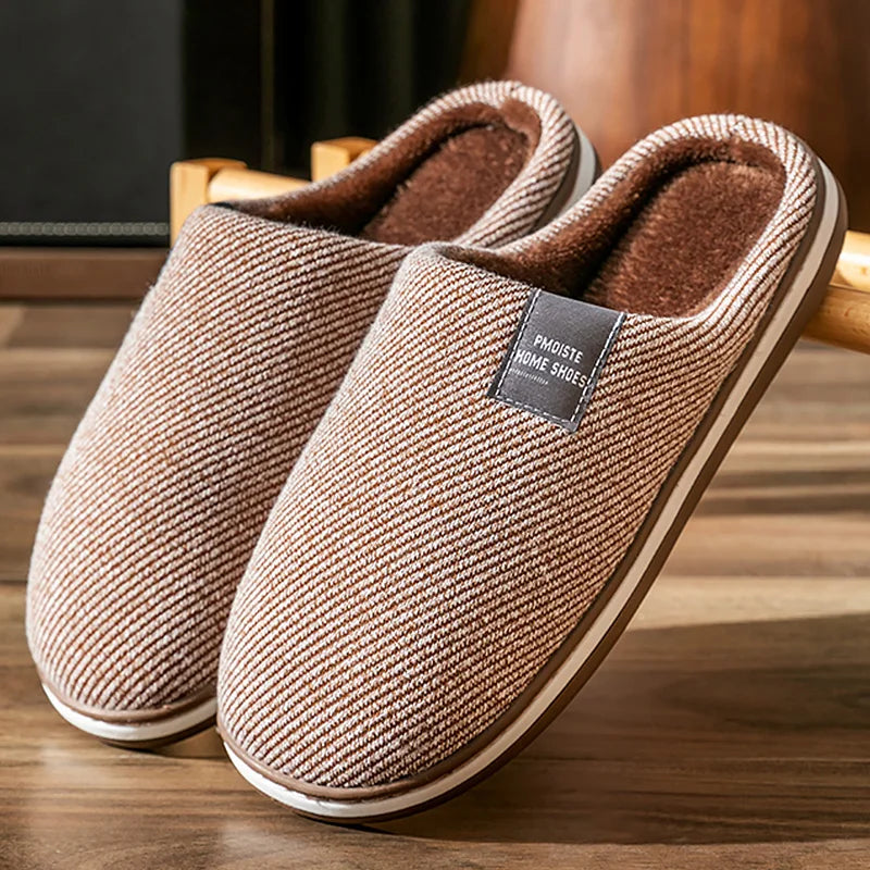 Winter Warm Cotton Slippers .