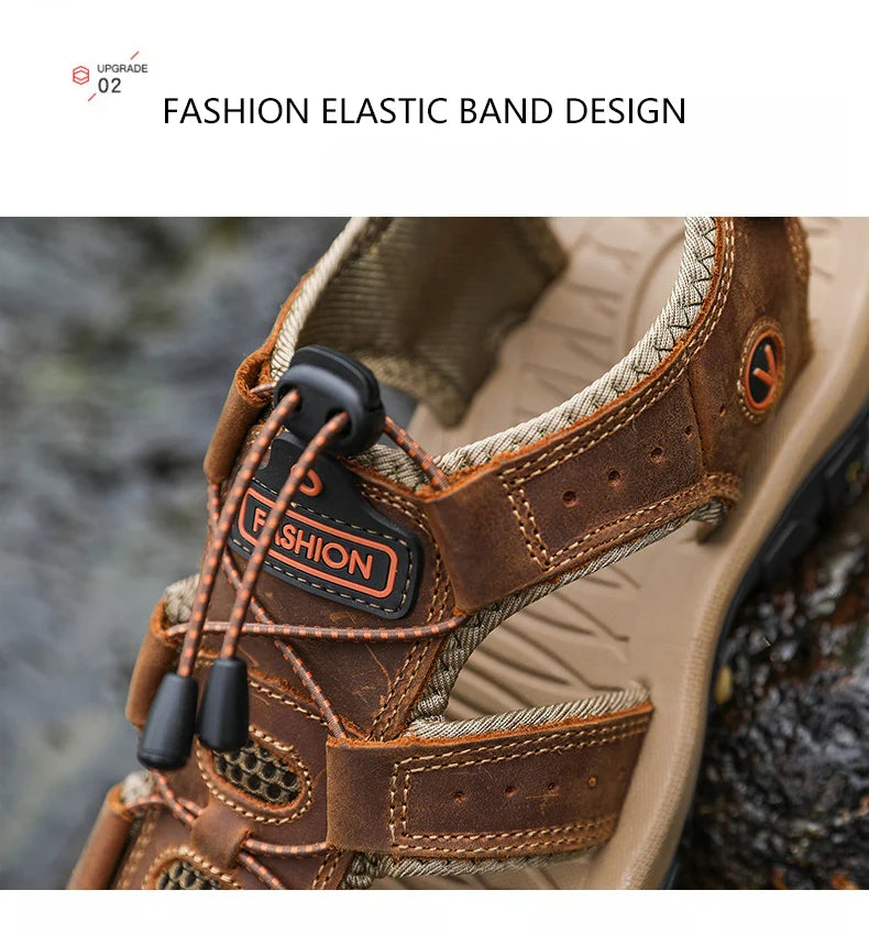 Leather Sandals  Casual Shoes.