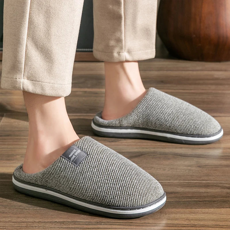 Winter Warm Cotton Slippers .