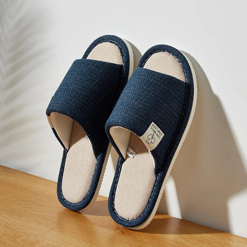 Linen Slippers For Men & Women's .