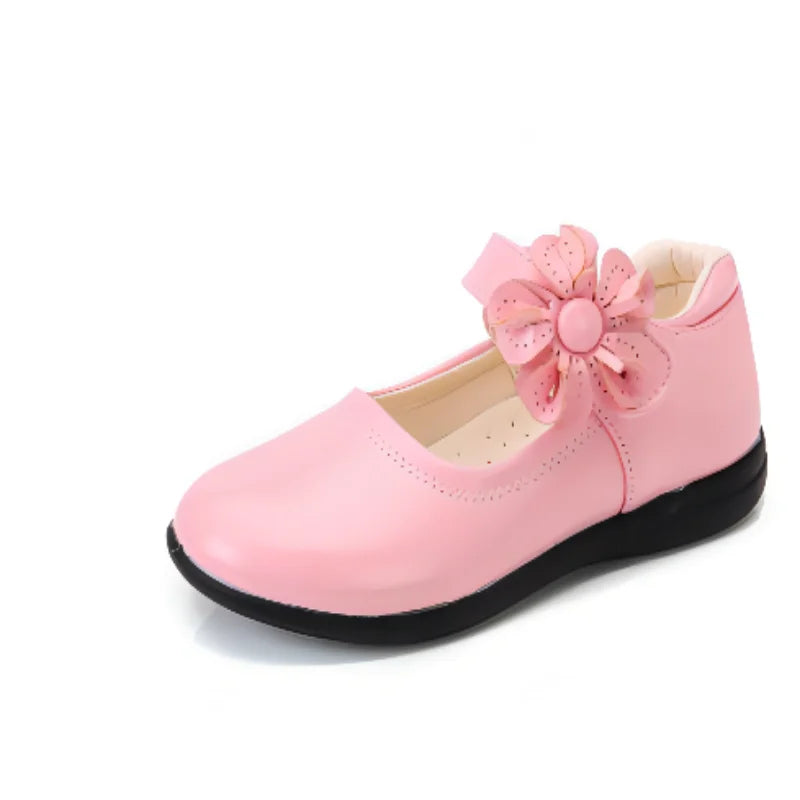 Girls Leather Shoes for Children.