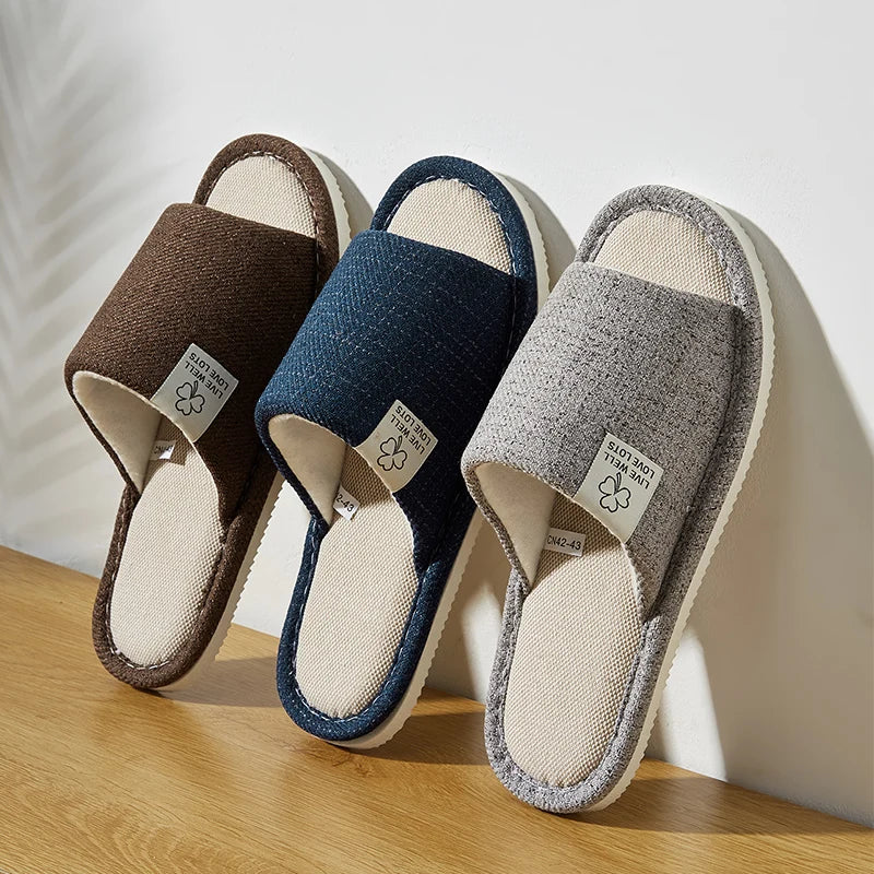 Linen Slippers For Men & Women's .