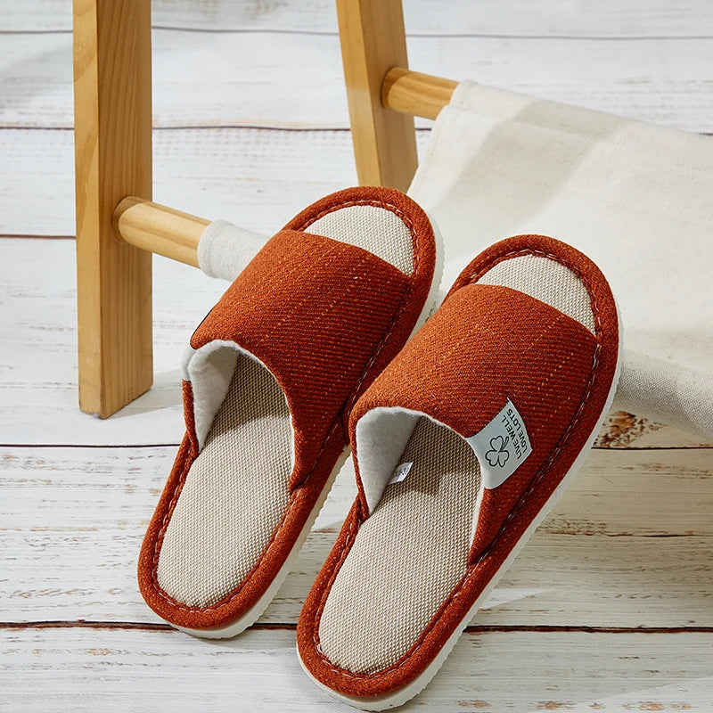 Linen Slippers For Men & Women's .