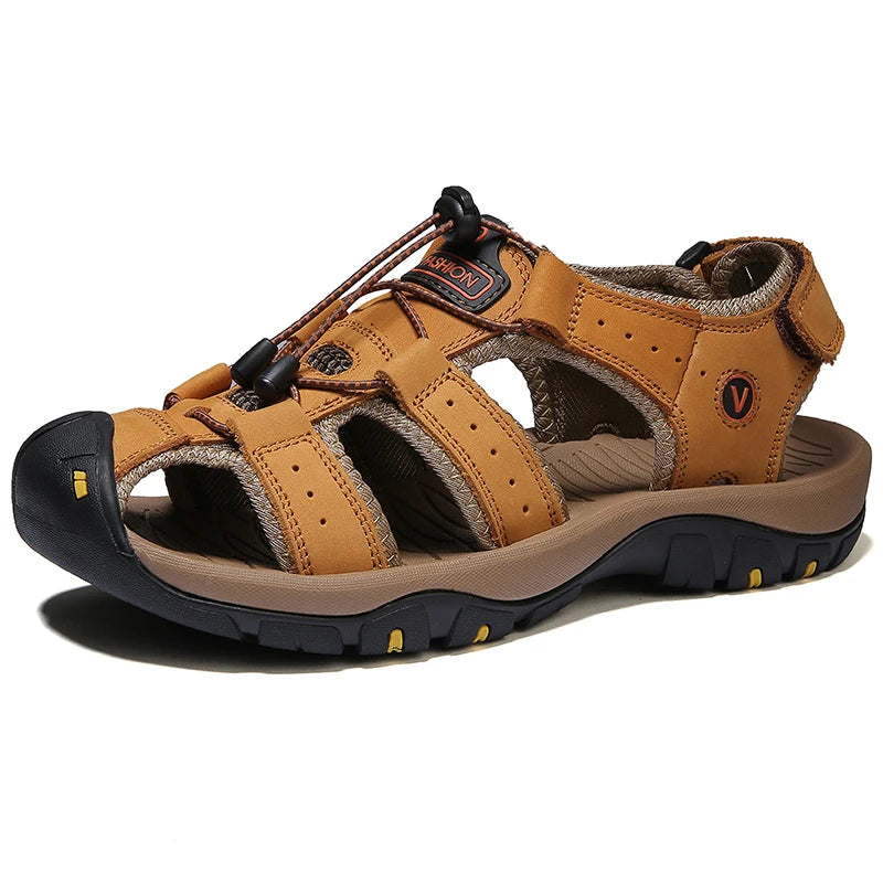 Leather Sandals  Casual Shoes.